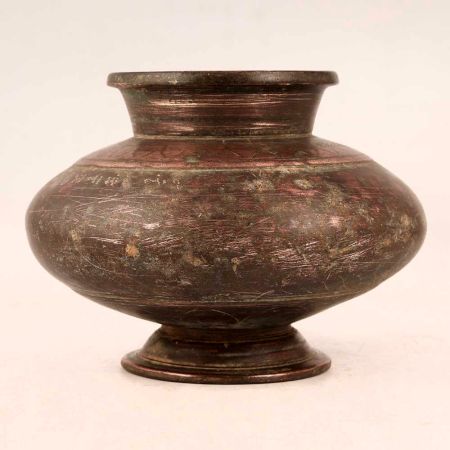 Indian Vintage Copper Water Pot for Rituals & Decor