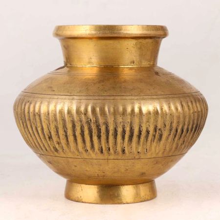 Beautiful Brass Water Pot in Antique Golden Finish
