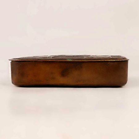 Vintage Rectangle-Shaped Brass Box for Decor