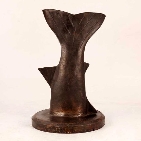 Vintage Brass Half Fish Statue for Decoration