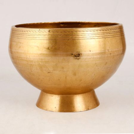 Golden Brass Pot for Home & Office Decor
