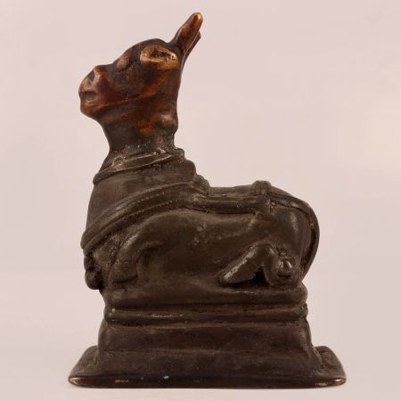 Handmade Lord Nandi Brass Statue for Decoration