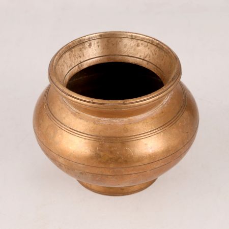 Premium Brown Brass Holy Pot for Decoration