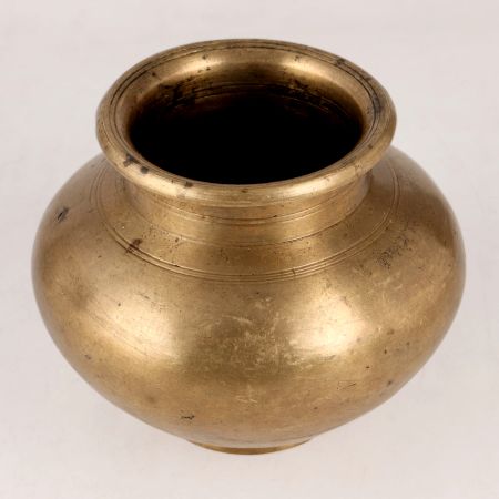 Beautiful Indian Brass Holy Water Pot for Rituals