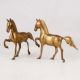 Handcrafted Brass Horse Statue for Decor in Pair of 2