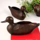 Handmade Brass & Copper Duck for Decoration in Pair of 2