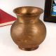 Antique Brown Brass Holy Water Pot for Rituals