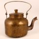 Vintage Brown Finish Kettle Made of Brass