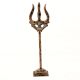 Handmade Vintage Brass Trident for Temple