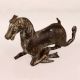 Vintage Brass Running Horse Statue in English Art