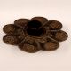 Vintage Flower Shaped Copper Incense Burner