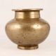 Engraved Premium Brass Water Pot for Flower Decor