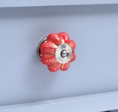 Red Golden Leaf Big Melon Knob