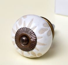White Etched Ceramic Knob-01