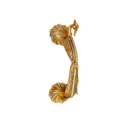 Golden Brass Peacock Door Handles