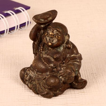 Premium Brass Laughing Buddha Statue for Decoration