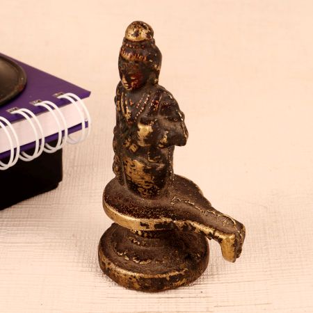 Handcrafted Brass Lord Shiva on Yoni Stand Statue