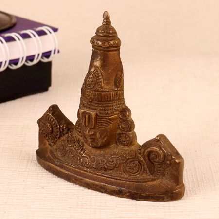 Handmade Brass Plate of Lord Vishnu for Wall Hanging