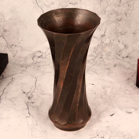 Vintage Brass Flower Pot for Home & Office Decor