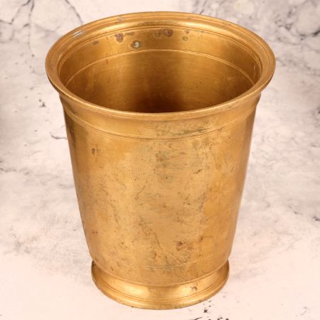 Handcrafted Premium Brass Glass in Golden Finish