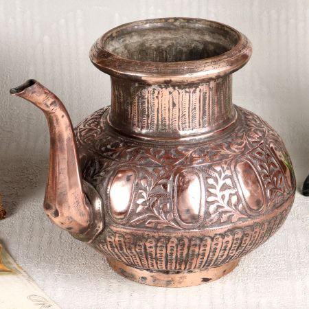 Adorable Water Pot with Spout Made of Premium Copper