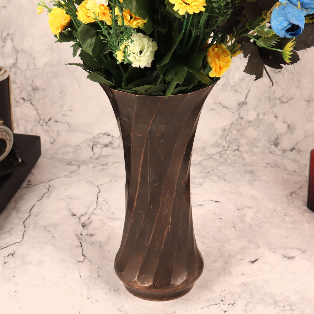 Vintage Brass Flower Pot for Home & Office Decor