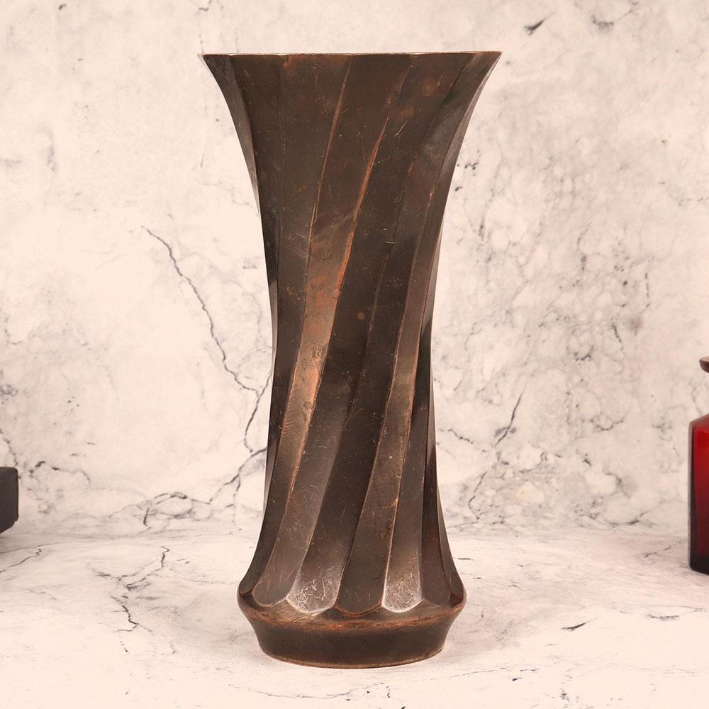 Vintage Brass Flower Pot for Home & Office Decor