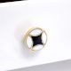 Black and White Mother of Pearl Round Cabinet Knobs