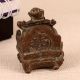 Antique Brown Brass Chinese God Statue for Decor