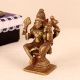 Antique Brown Lord Vishnu with Lakshmi Brass Statue