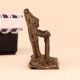 Handmade Three Man Standing Brass Statue for Collection