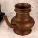Elegant Brown Brass Holy Pot with Spout for Decor