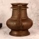 Elegant Brown Brass Holy Pot with Spout for Decor
