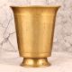 Vintage Handmade Brass Glass in Antique Golden Finish