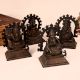 Vintage Brass Statue of Lord Ganesha in Pair of 4