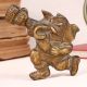Vintage Brass Lord Ganesha Statue for Home Decor