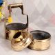 Shiny Indian Brass Tiffin Box for Decoration
