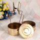 Handcrafted Tiffin Box Made of High-Quality Brass