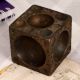 Vintage Cube-Shaped Paper Weight for Office