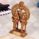 Golden Brass Statue of Shiva and Parvati for Worship