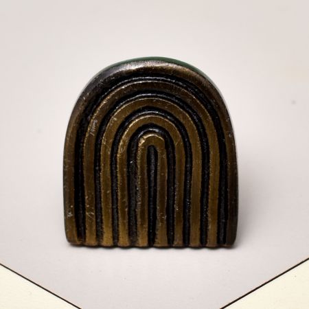 Antique Semi Oval Iron Cabinet Knobs