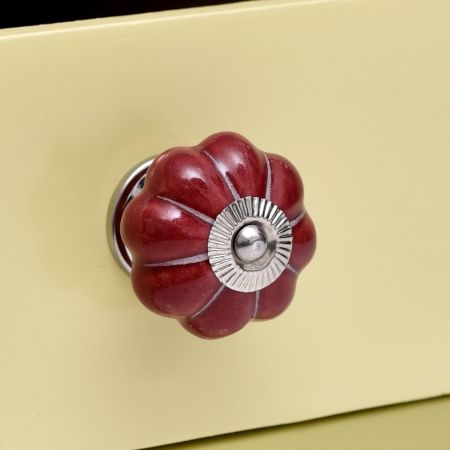 Cherry White Line Knob