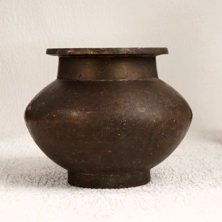 Vintage Brown Holy Water Pot Made of Finest Brass