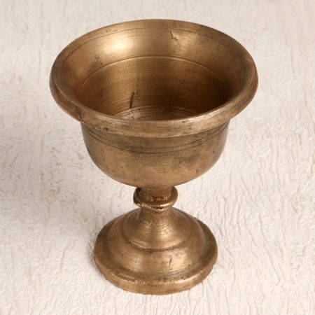 Vintage South Indian Brass Kumkum Cup for Decoration