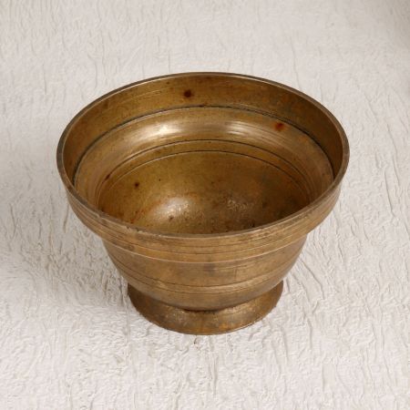 Vintage South Indian Brass Kumkum Bowl for Prayer