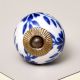 Blue Floral Knob
