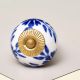 Blue Floral Knob