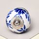 Blue Floral Knob