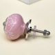 Pink Floral Embossed Cabinet knob