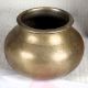 Vintage Brass Cooking Pot in Brown Finish for Decoration